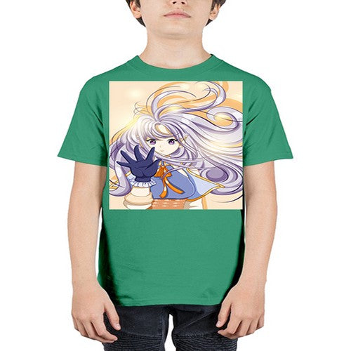 Beautiful and cute fairy with long purple hair 68# - anime - Youth Tee Unisex