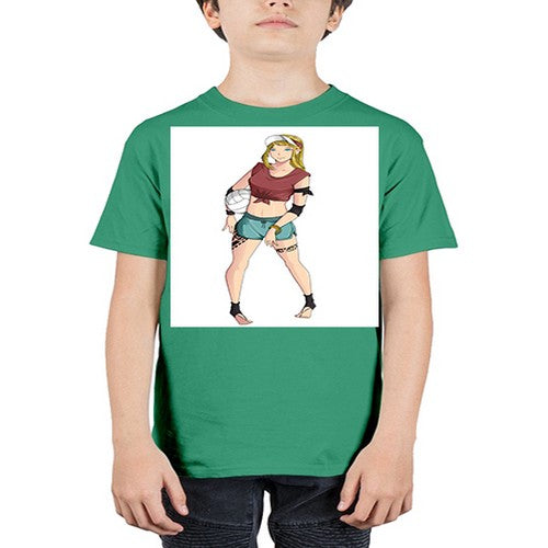 Beautiful girl volley in summer beach 38# - anime - Youth Tee Unisex