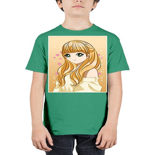 Beautiful princess blonde hair 147# - anime - Youth Tee Unisex