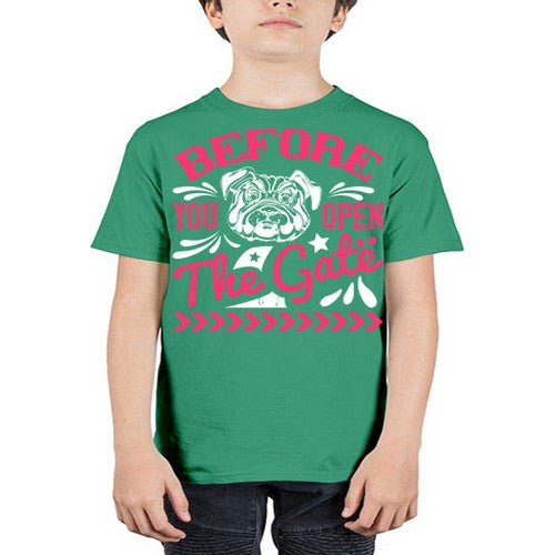 Before You Open The Gate Style 17# - dogs - Youth Tee Unisex