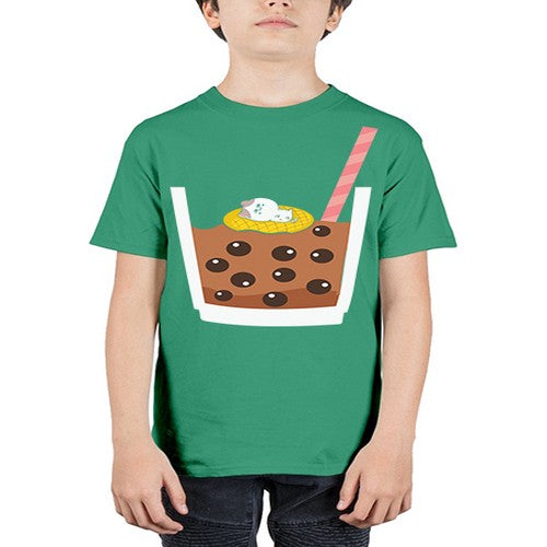 Cat Boba Tea Anime Kawaii Anime 224# - anime - Youth Tee Unisex