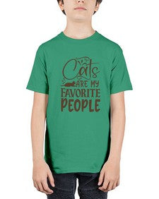 Cats Are My Favorite People Style 7# - cats - Youth Tee Unisex