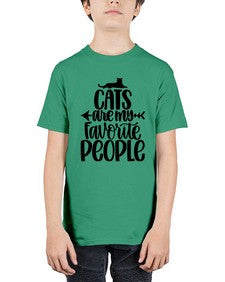 Cats Are My Favorite People Style 90# - cats - Youth Tee Unisex