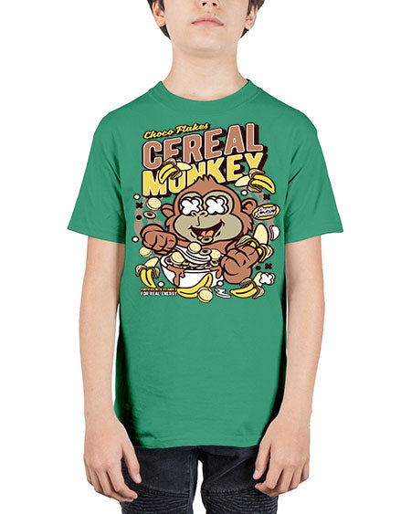 Cereal Monkey - monkey - Youth Tee Unisex