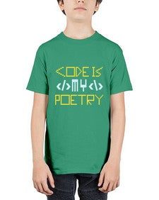 Code is my poetry 21# - computer - Youth Tee Unisex