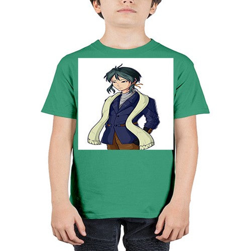 Cool man wearing shawl 59# - anime - Youth Tee Unisex