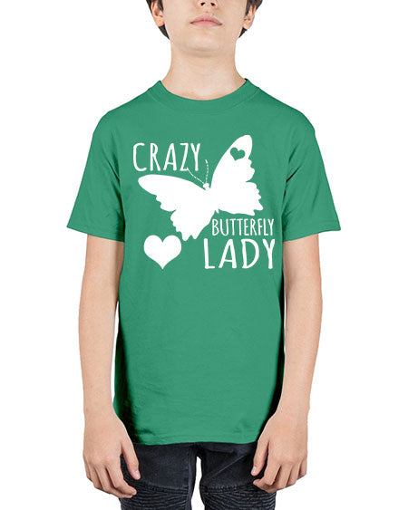 Crayz butterfly lady - butterfly - Youth Tee Unisex