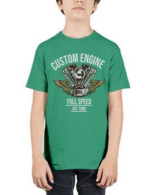Custom engine 14# - motorcycle - Youth Tee Unisex