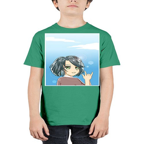 Cute and beautiful little girl with metal hand 151# - anime - Youth Tee Unisex