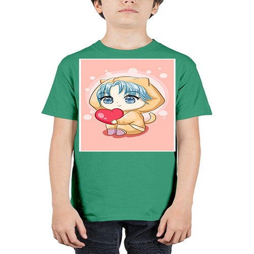 Cute and cool little boy with love 46# - anime - Youth Tee Unisex