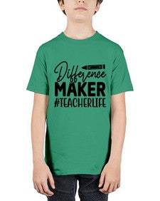 Difference Maker TeacherLife 712# - teacher - Youth Tee Unisex