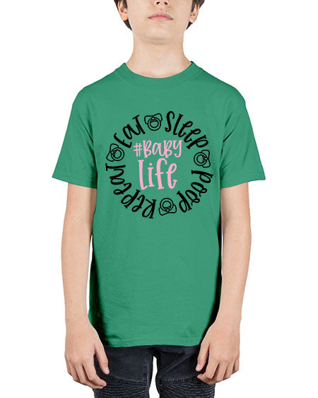 Eat Sleep Poop Repeat BabyLife Style 306# - baby - Youth Tee Unisex