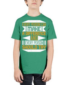 Every person can make a difference and every person should try Style 3# - volunteer - Youth Tee Unisex