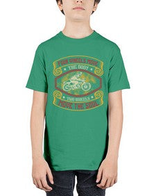Four wheels move the body 20# - motorcycle - Youth Tee Unisex