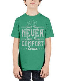 Great things never came from comfort zones Style 39# - motivation - Youth Tee Unisex