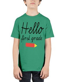 Hello first grade 274# - first grade - Youth Tee Unisex