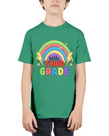 Hello third Grade Rainbow 348# - third grade - Youth Tee Unisex