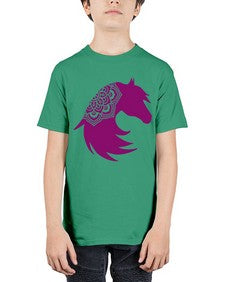 HorseFaceMandala 535# - mandala - Youth Tee Unisex