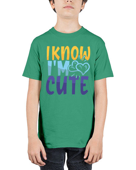 I Know Im Cute Style 100# - baby - Youth Tee Unisex