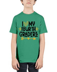I Love My Fourth 366# - fourth grade - Youth Tee Unisex