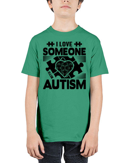 I love someone Style 47# - autism - Youth Tee Unisex