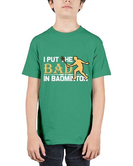 I put 1096# - badminton - Youth Tee Unisex