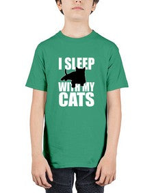 I sleep With My Cats - cats - Youth Tee Unisex