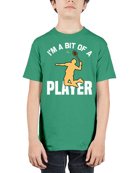 Im a bit 1071# - badminton - Youth Tee Unisex