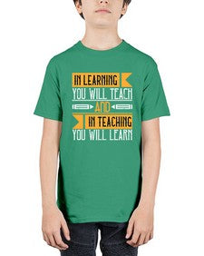 In learning you will teach and in teaching you will learn Style 988# - teacher - Youth Tee Unisex