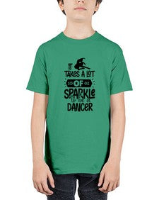 It takes a lot of sparkle to be a dancer 145# - ballet - Youth Tee Unisex