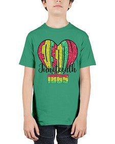 Juneteenth Since 1865 Heart 20# - black juneteenth - Youth Tee Unisex