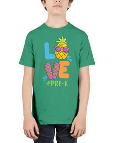 LOVE PreK Summer Pineapple 525# - prek headstart - Youth Tee Unisex