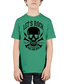 Lets rock 715# - skull and bones - Youth Tee Unisex