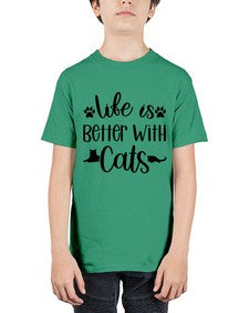 Life Is Better With A Cats Style 99# - cats - Youth Tee Unisex