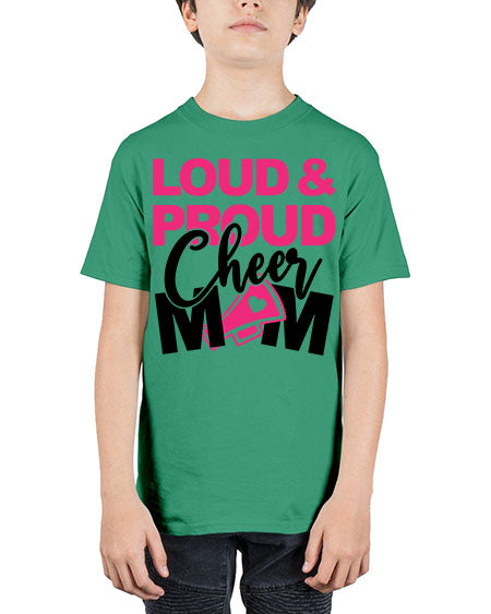 Loud Proud Cheer mom 765# - cheer - Youth Tee Unisex