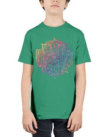 Mandala Beauty Rainbow Glitter 756# - mandala - Youth Tee Unisex