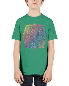Mandala Courage Rainbow Glitter 758# - mandala - Youth Tee Unisex