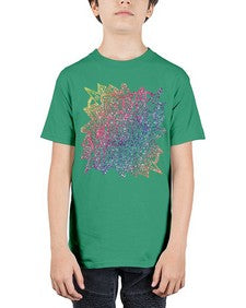 Mandala Teach Love Inspire Rainbow Glitter 762# - mandala - Youth Tee Unisex