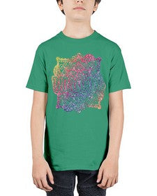 Mandala Wisdom Rainbow Glitter 764# - mandala - Youth Tee Unisex