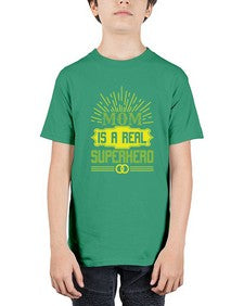Mom is a real superhero 166# - cartoon super hero - Youth Tee Unisex