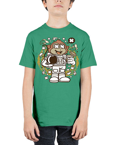 Monkey Astronaut - monkey - Youth Tee Unisex