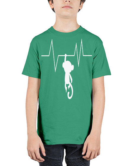 Monkey Heartbeat 14# - monkey - Youth Tee Unisex