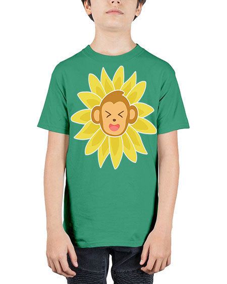 Monkey Sunflower 17# - monkey - Youth Tee Unisex