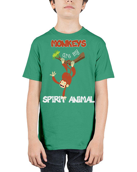 Monkeys Are my Spirit Animals 19# - monkey - Youth Tee Unisex