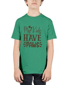 My Kids Have Paws Style 21# - cats - Youth Tee Unisex