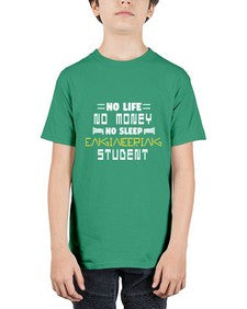 No life non money no sleep engineering student 19# - computer - Youth Tee Unisex