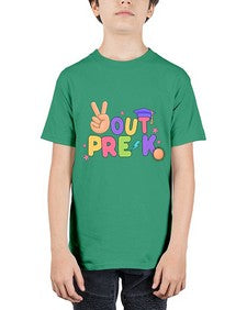 Peace Out PreK Peace Hand 638# - prek headstart - Youth Tee Unisex
