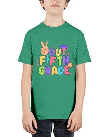 Peace Out fifth Grade Peace 621# - fifth grade - Youth Tee Unisex