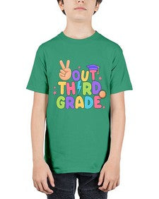 Peace Out third Grade Peace 648# - third grade - Youth Tee Unisex