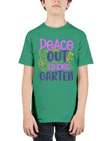 Peace out kinder garten 634# - prek headstart - Youth Tee Unisex